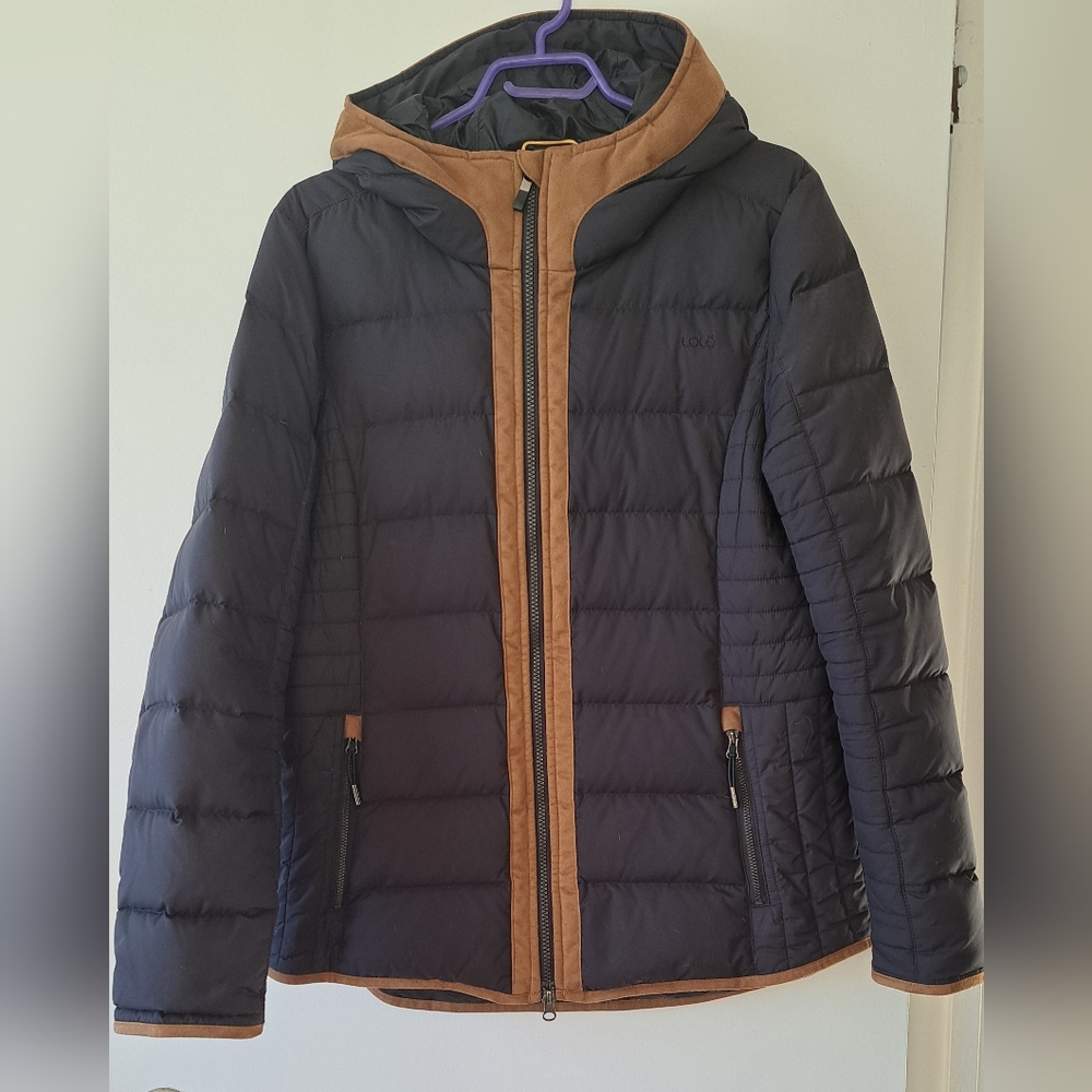 Lole Black and Brown Puffer Jacket
